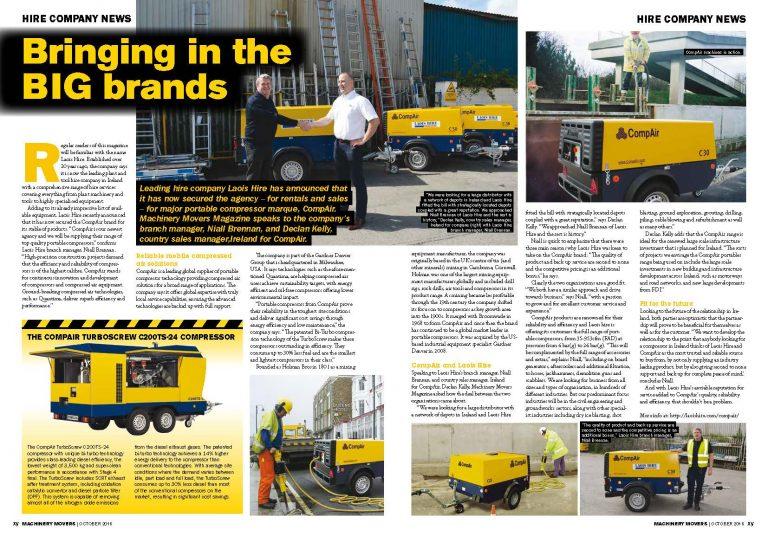 Laois CompAir Machinery Movers