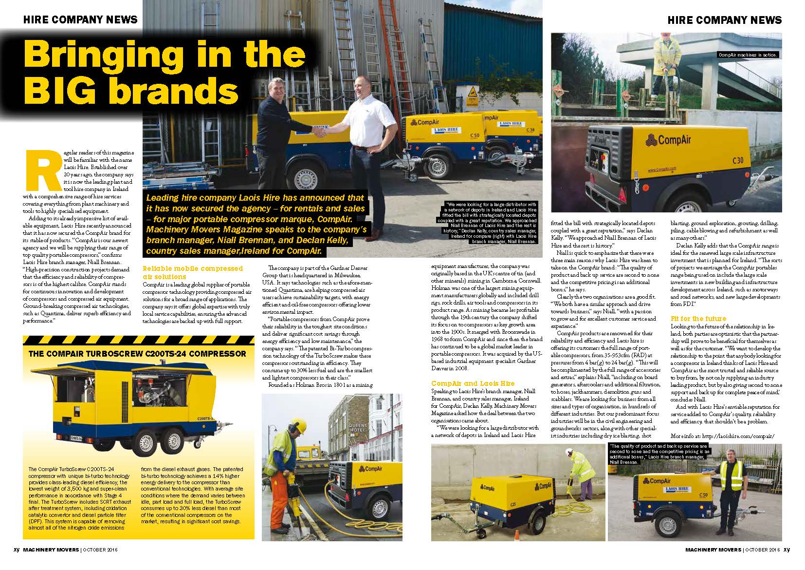 Laois CompAir Machinery Movers